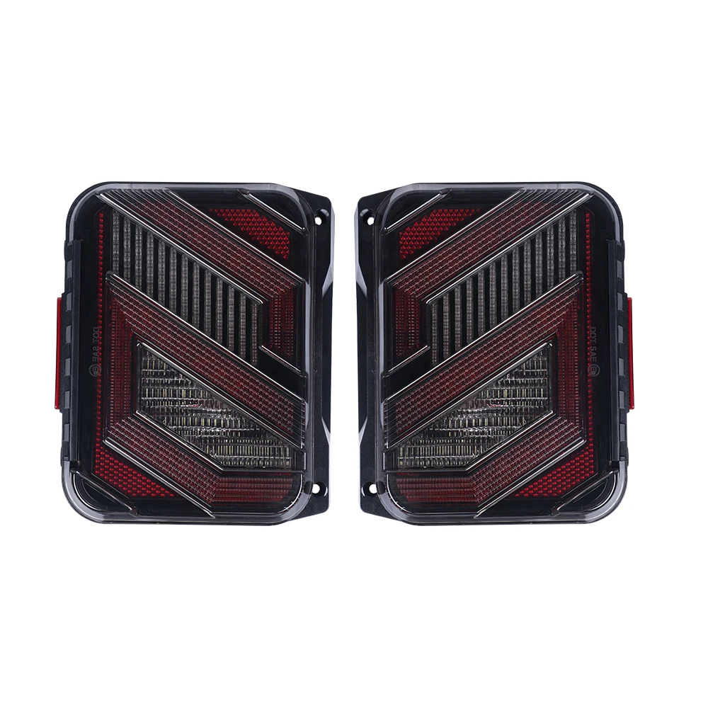S-Design Led Achterlichten Voor Jeep Wrangler Jku Sport/Sahara/Rubicon 2007-2018 Punt Goedgekeurd Achterremlicht Met Richtingaanwijzer - afbeelding 2