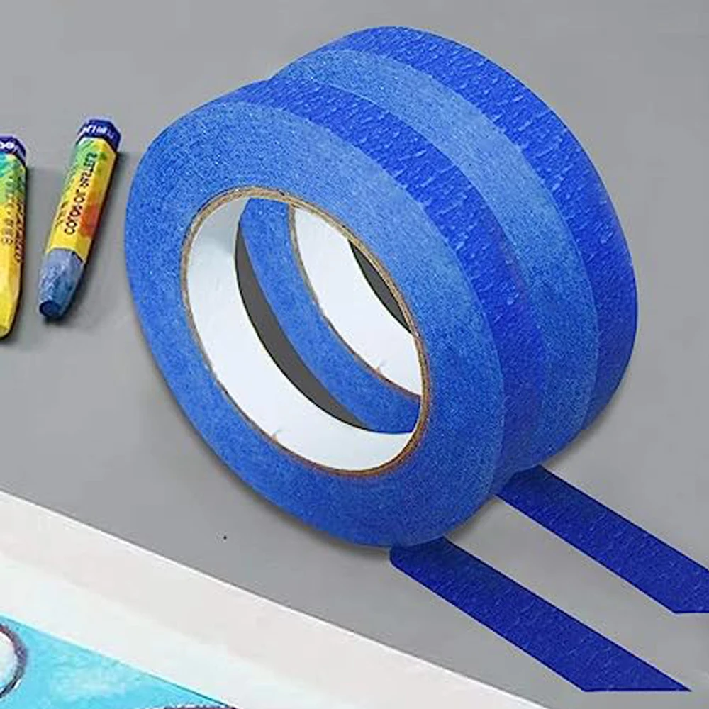 Premium Blue Painters Tape, Paint Tapes, Masking Tape for DIY Crafts & Arts, Painting Tape with Adhesive Backing