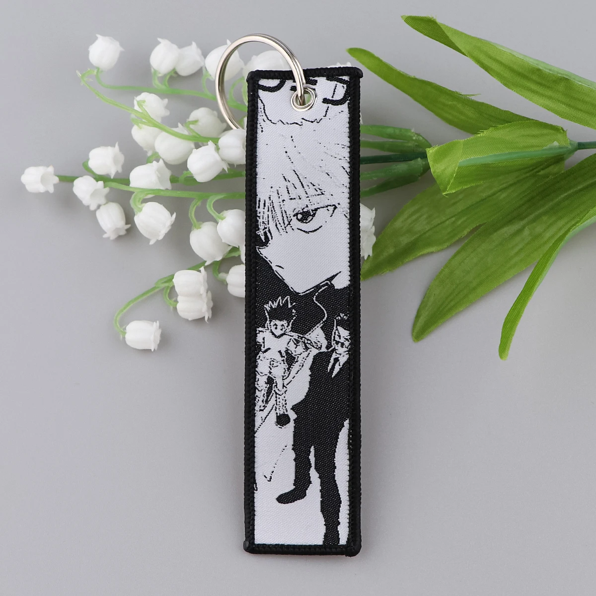 Cool Hunter Anime Men Women Keychain for Cars Cool Key Tags Key Fobs Holder Decorative Key Ring Accessories Gifts