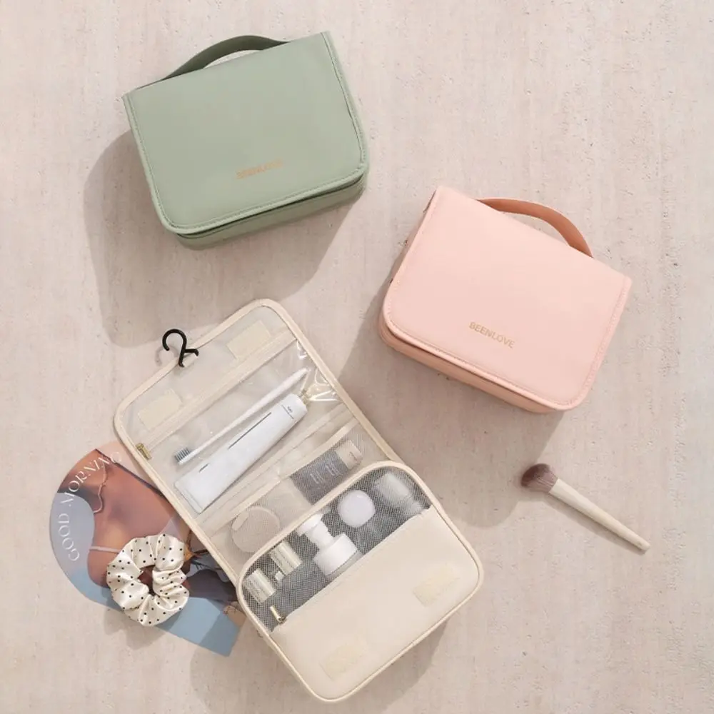 

Clutch Bag Nylon Makeup Bag Large Capacity Waterproof Dust-proof Storage Bag Skincare Storage Hanging Bag Travel Bag Women