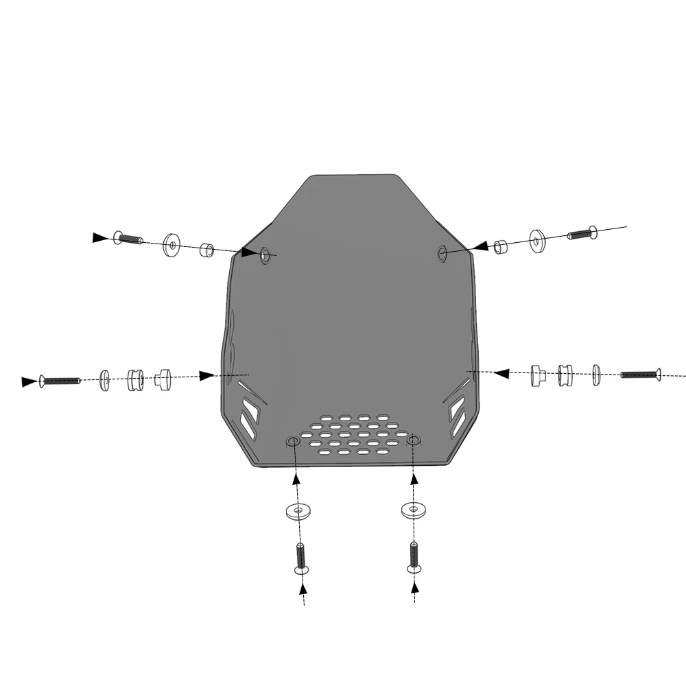 FOR CFMOTO CF450MT CF 450MT MT450 MT 450 2024 2025 2026 Under Engine Cover Skid Plate Bash Frame Belly Pan Sump Guard Protection