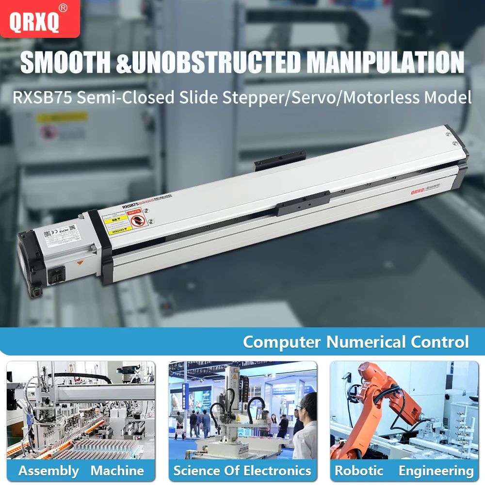 Imagem -05 - Guias Lineares Rolamento de Esferas Slide Semi-fechado Parafuso Carga 40kg Kit Torno Cnc Mesa Móvel Módulo Ferroviário Velocidade 50 Mm1500 mm Rxsb75