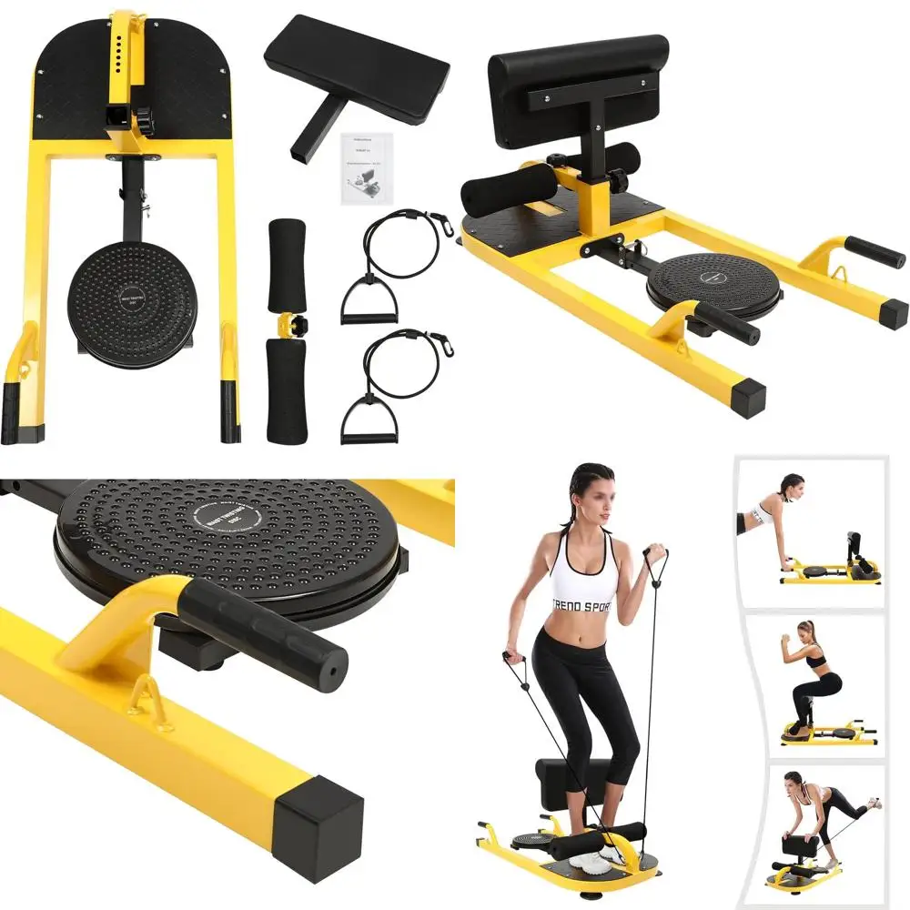 

Multifunctional Squat Machine, 3-in-1 Push Up Sit Up Deep Sissy Squat Home Gym Fitness Equipment