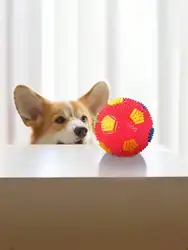 Mini pelota de fútbol para perros pequeños – Caucho natural duradera