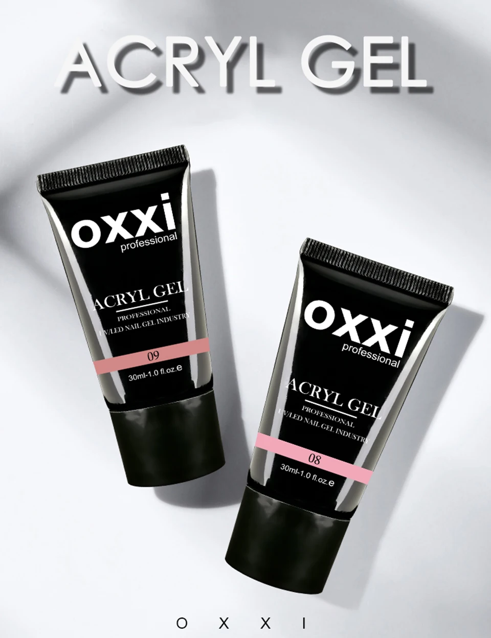 OXXI Acrylic Gel for Nail Extension 30ml Thicker UV Poly Nails Gel Semipermanent Acryl Gel Nail Polish Manicure Builder Varnish