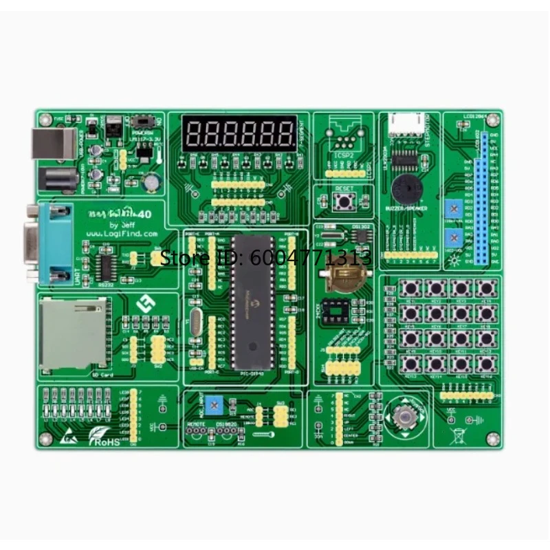 Placa de Desarrollo de Aprendizaje Automático de Chip Único EasyPIC-40 Compatible con PIC de Chip Único 40ft 16/18F
