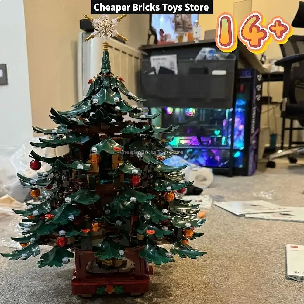 Popular Christmas Creative Decor Building Blocks Set DIY Room Display For Frieng Toys Gifts Model 3171PCS