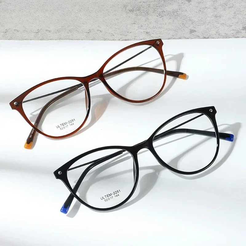 

Очки Ollymurs для коррекции миопии с прогрессивными фотохромными линзами, гибкие и прочные, в форме кошачьего глаза, с диоптриями