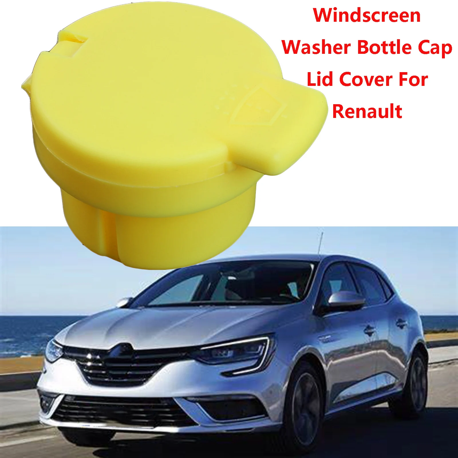 1X For Renault Scenic Megane Talisman Trafic Clio Captur Windscreen Washer Bottle Cap Lid Cover Fluid Reservoir Tank 289130004R