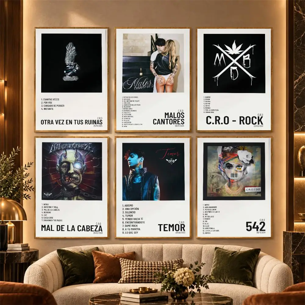 A-Argentina C.R.O Album Poster Stickers Painting Mural HD Wall Decals for Bedroom Living Room Home Self-Adhesive Decor Gift