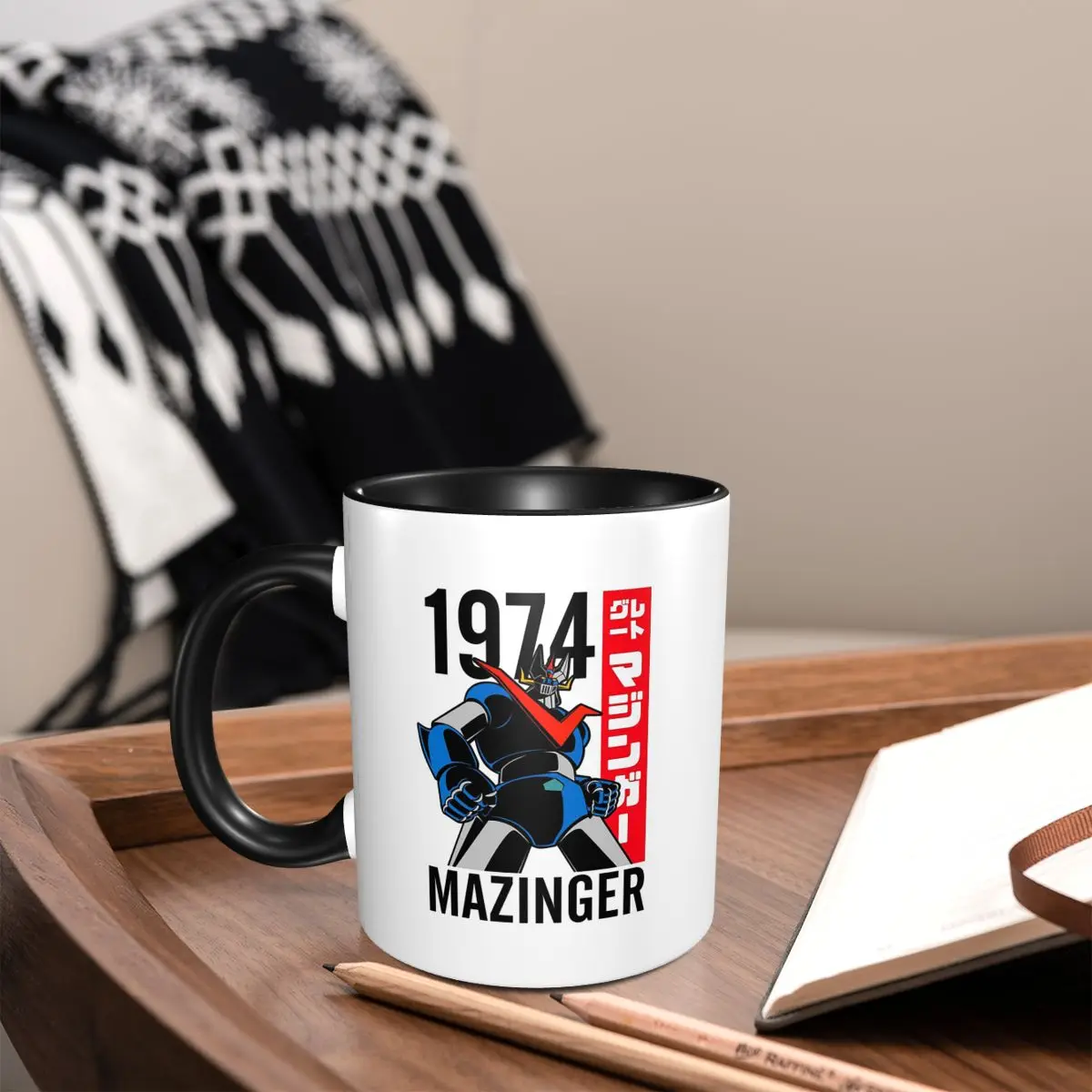 Taza de Cerámica Divertida de Mazinger Z Mad Robot Grendizer, Anime y Manga, para Café, Té, Leche, Regalos para Hombre y Mujer