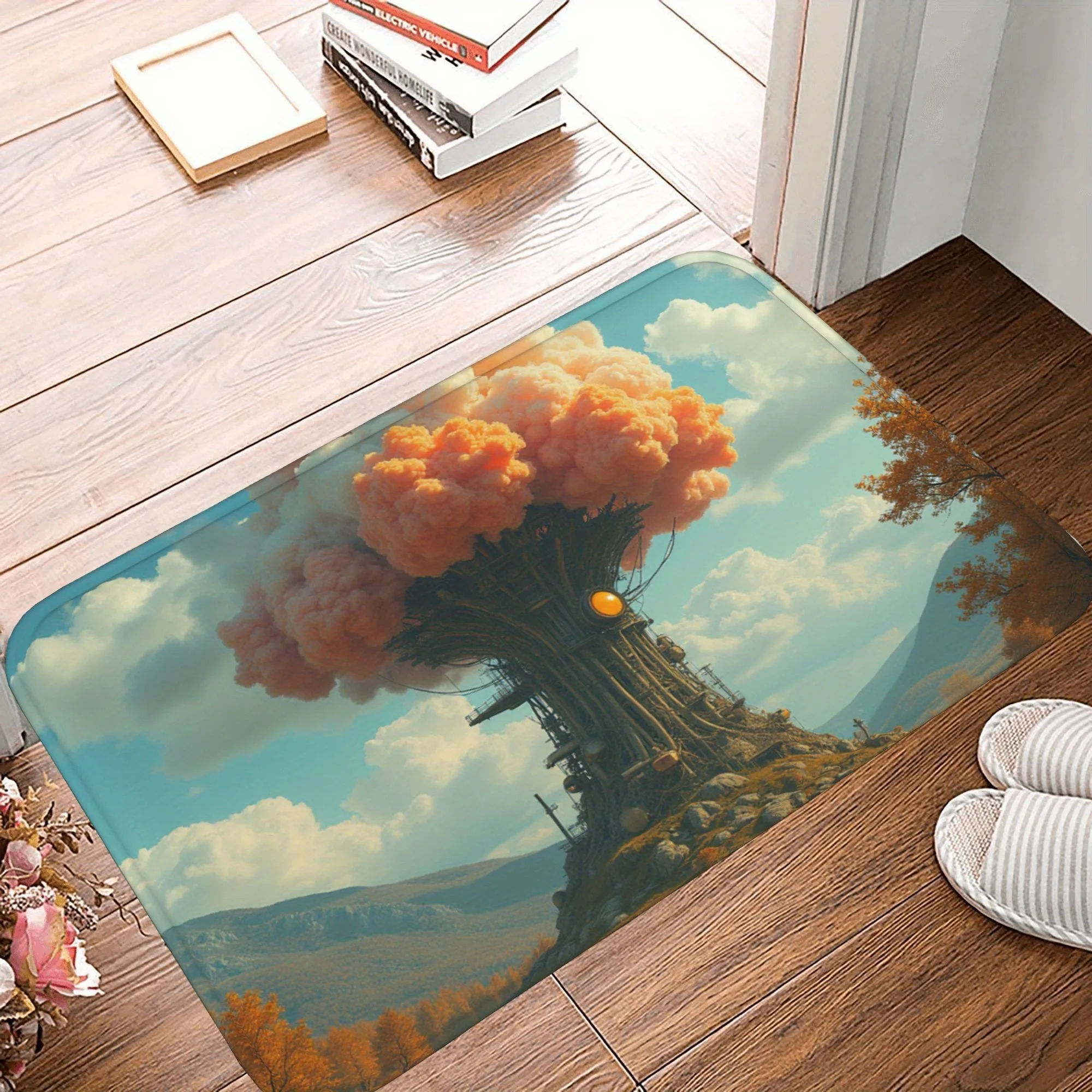 

1PC POP arts Kitchen Rug Non-Slip Door Mats Pop design Bathroom Rug Bath Mat Carpet for Home Sink Laundry Decor