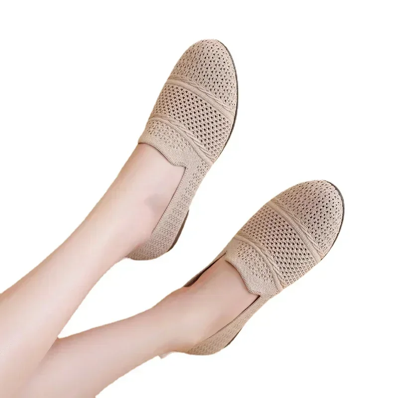 Casual Shoes for Women Soft Sole Anti Slip Casual Fly Woven Flat Bottomed Womans Shoes Flats Shoes Fisherman Woman 2024