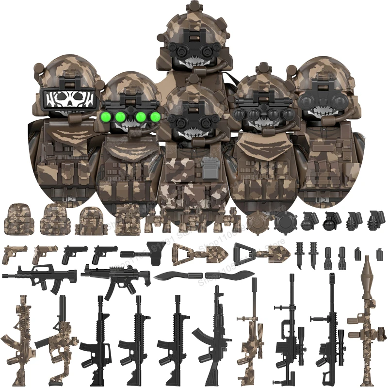 

HOT Special Forces mini Soldiers Character mini Action Figures MOC Military Accessories Children's Toys Christmas Gifts