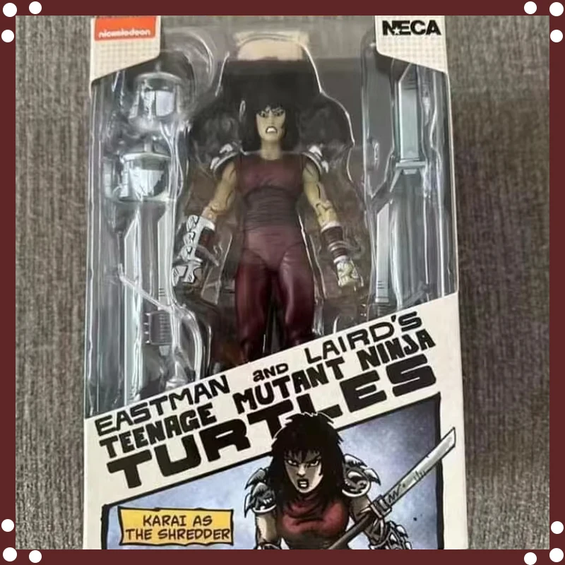 Original Neca Karai As The Shredder Classic Colors anime Action Figure Eastman And Lairds Collection Toys Kid Christmas Gift