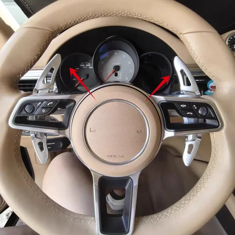 

Лопатка переключения передач для Porsche Panamera Macan Cayenne 911 718 Spyder 918, удлинение лопасти переключения передач на руле автомобиля, автоаксессуары