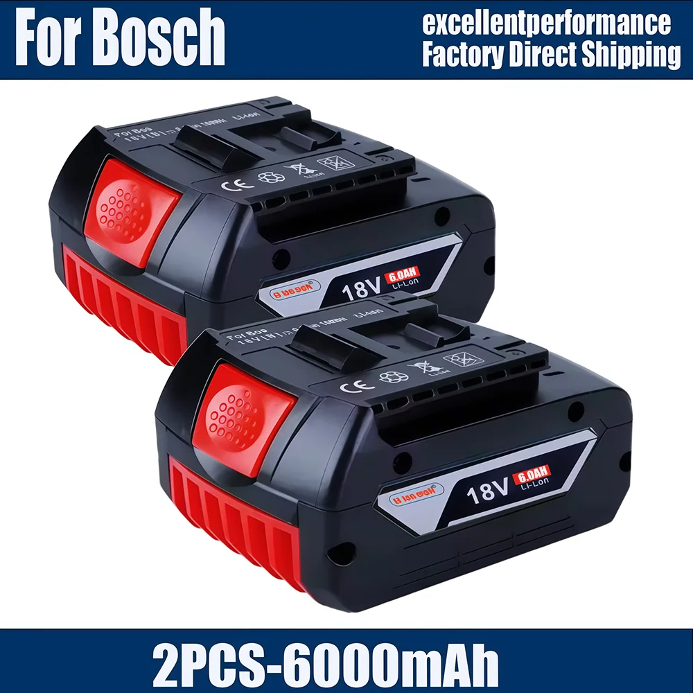

Bosch18Vwireless power tool lithium battery,18Vand 6Ah backup batteries,Draadloze professional system,BAT609 BAT618 GBA18V80tool