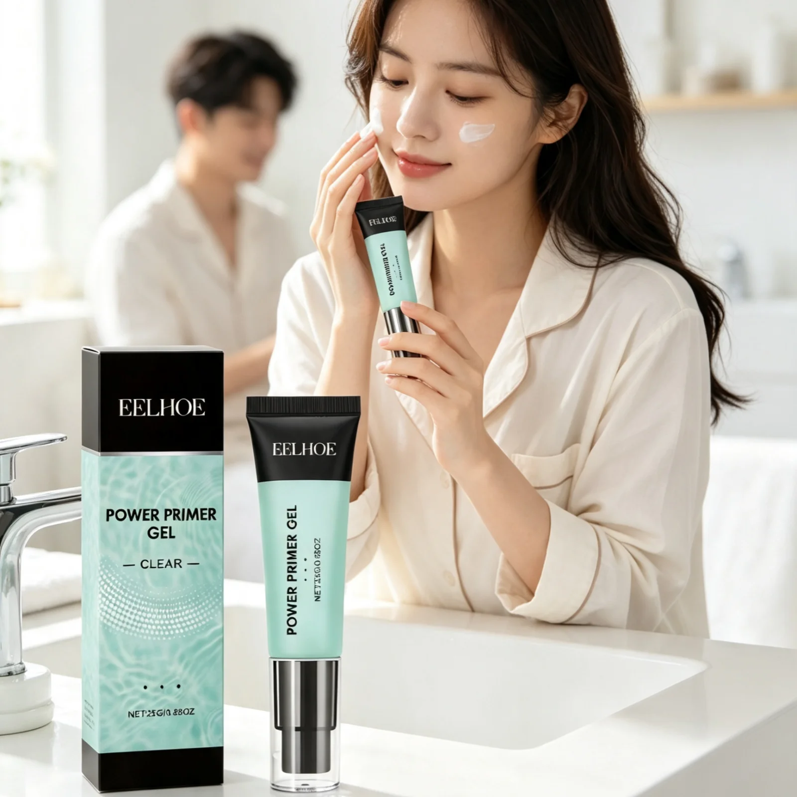 EELHOE Makeup Primer Deep Moisturizing Prevent Tightness Rejuvenate Skin Refreshing Lightweight Fast Absorption Smoothing Primer
