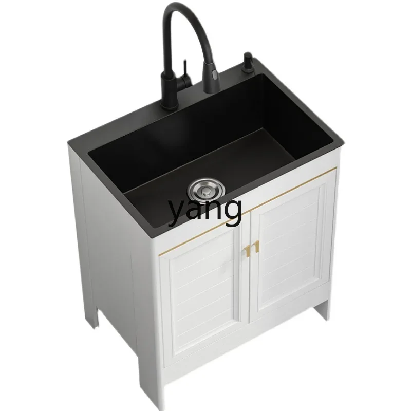 LMM stainless steel sink sink multi-function large deep sink household