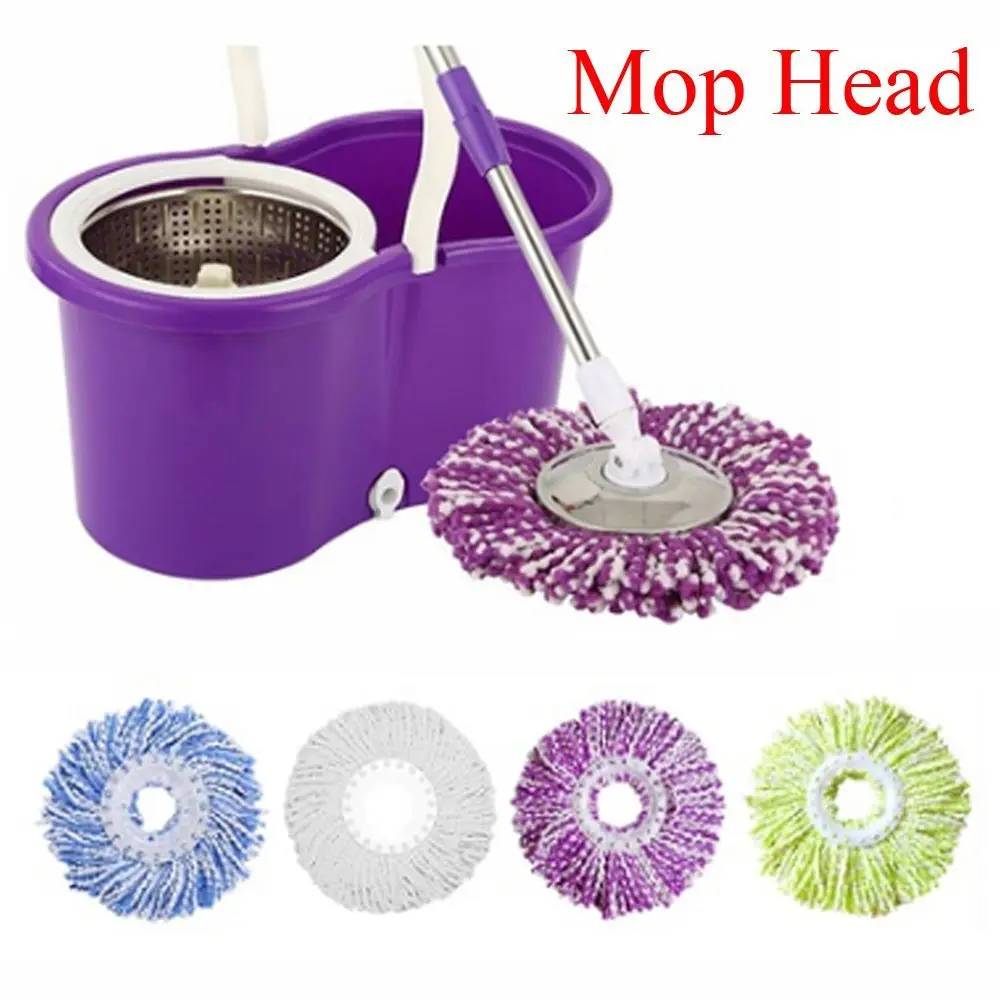 360° Rotating Household Magic Replacement Mop Head Cleaning Pad Microfiber Floor Mop Head Household Kitchen Supplies