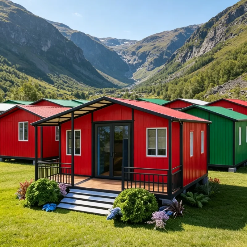 Customized Expandable Waterproof Folding Container House Prefab Mobile Light Steel Fast Assembly Galvanized Frame