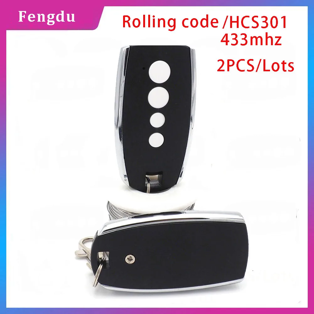 Universal Gate Remote Control 2PCS 433 mhz Remote Control Rolling Code HCS301 With Free Shipping