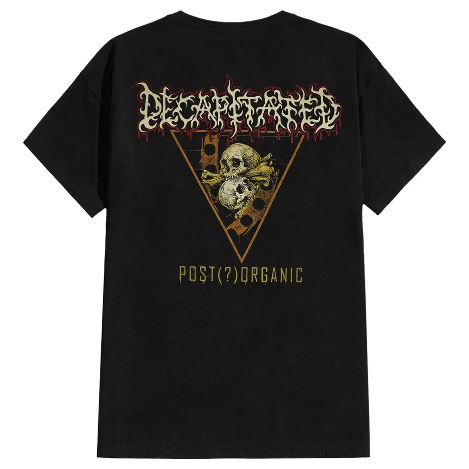 Decapitated 'Post Organic' T Shirt Black vintage Washed Stylish Casual Soft Versatile graphic Slightly Comfortable
