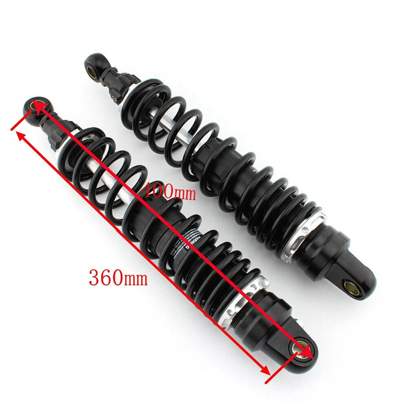 Rhyming 2PCS/Pair 360MM Motorcycle Spring Adjustable Rear Shock Absorbers Suspension For Honda GB350 CB350 NC59 New 2021 2022