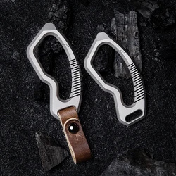 Titanium Alloy Keychain Ultra-light Car Key buckle Personality Creative Waist Belt Buckle Outdoor EDC Tools