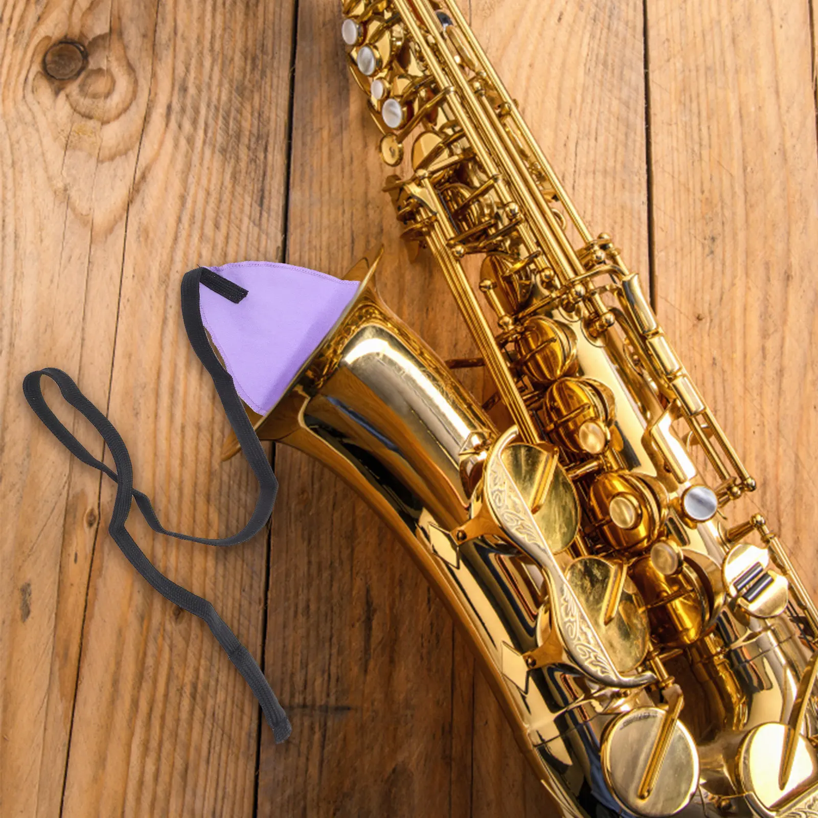 2Pcs Saxophone Cleaning Cloth Artificial Deerskin Three Dimensional Strip for Alto Tenor Pipes Inner Cavity Mouthpiece Body Care