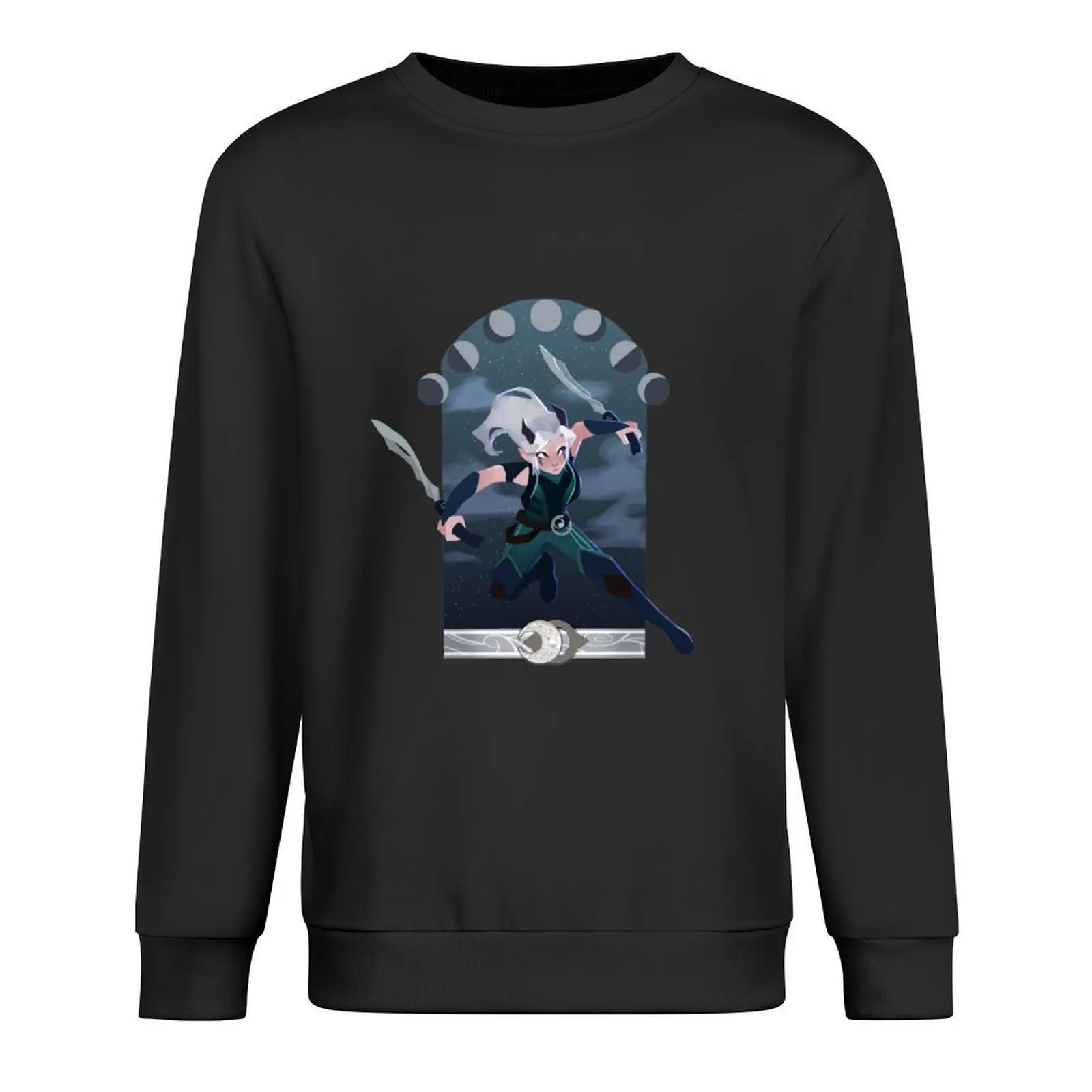 

Rayla. Moonshadow fighter Pullover tracksuit men graphic t shirts men mens clothes blouse sweatshirt men
