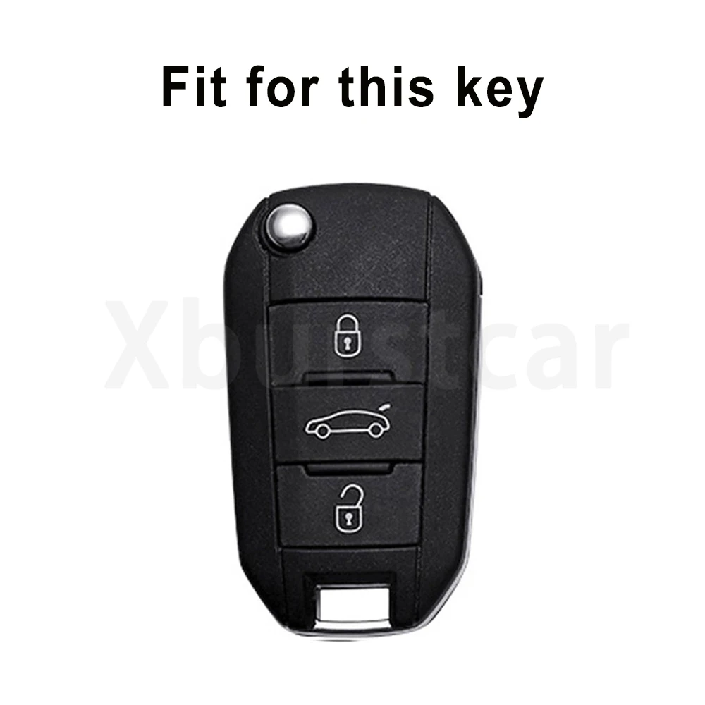 TPU Car Key Case Cover Shell Fob Holder For Peugeot Partner Rifter 208 308 508 407 2008 3008 For Citroen C5 C3 C4 C8 Berlingo