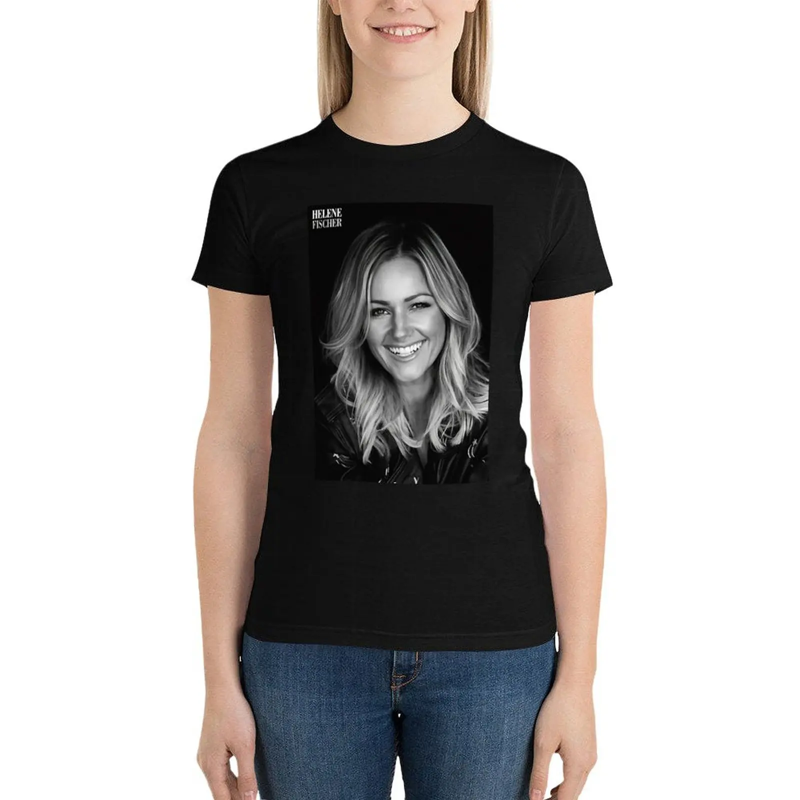 

Helene fischer T-Shirt Blouse animal print shirt for girls rock and roll t shirts for Women