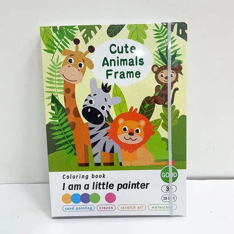 Crayon Watercolor Fluorescent Liquid Colored Lead Graffiti Book Educational Children's Painting Coloring Book