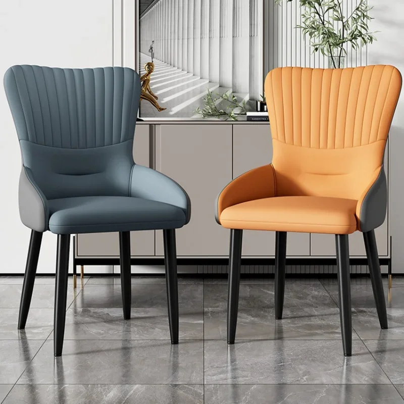 

Living Room Stool Dining Chair Backrest Luxury Modern Simple Dining Chair Balcony Nordic Sillas Cocina Kitchen Furniture QF50DC