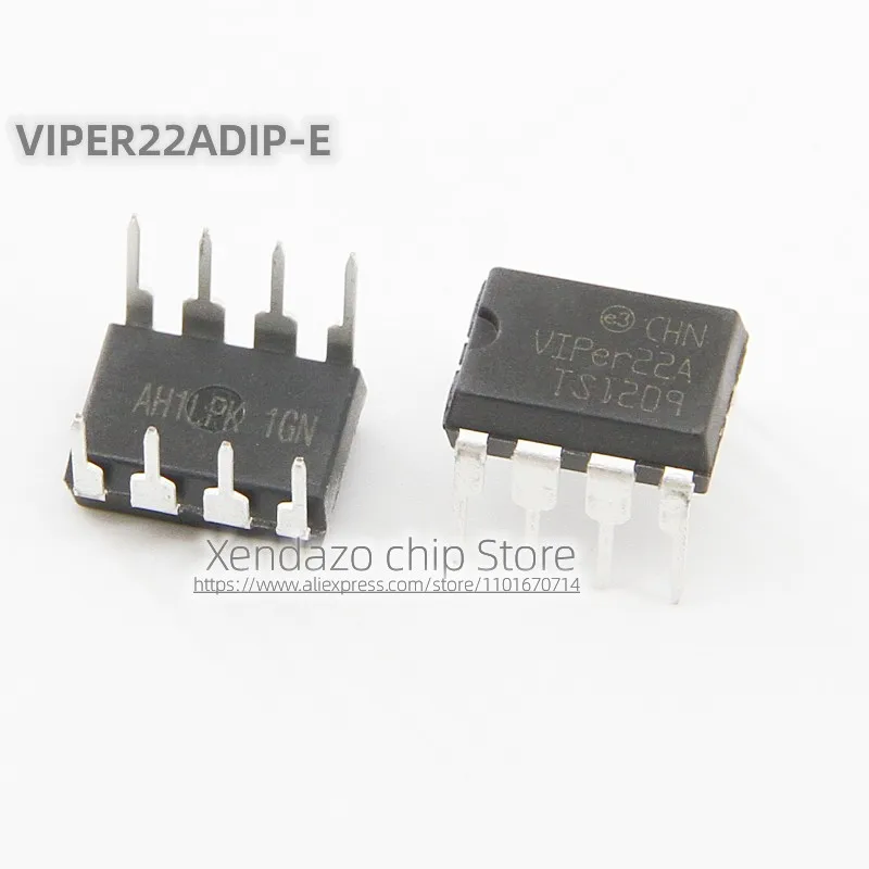 10pcs/lot VIPER22ADIP-E VIPER22ADIP VIPER22A DIP-8 package Original genuine Power chip