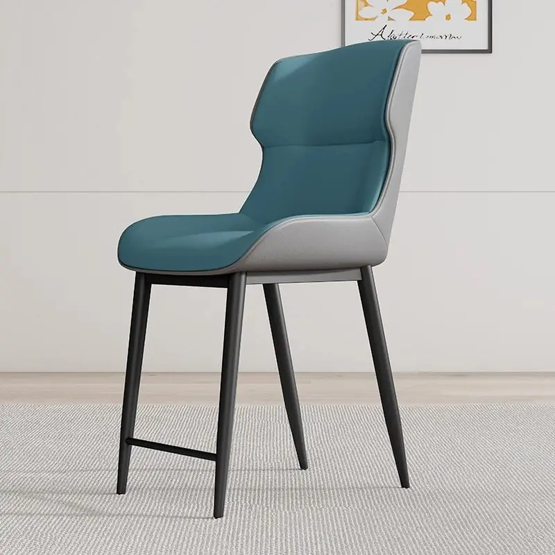 High Chair, High Dining Chair Italian Simple, Comfortable Backrest Stool for Home Use