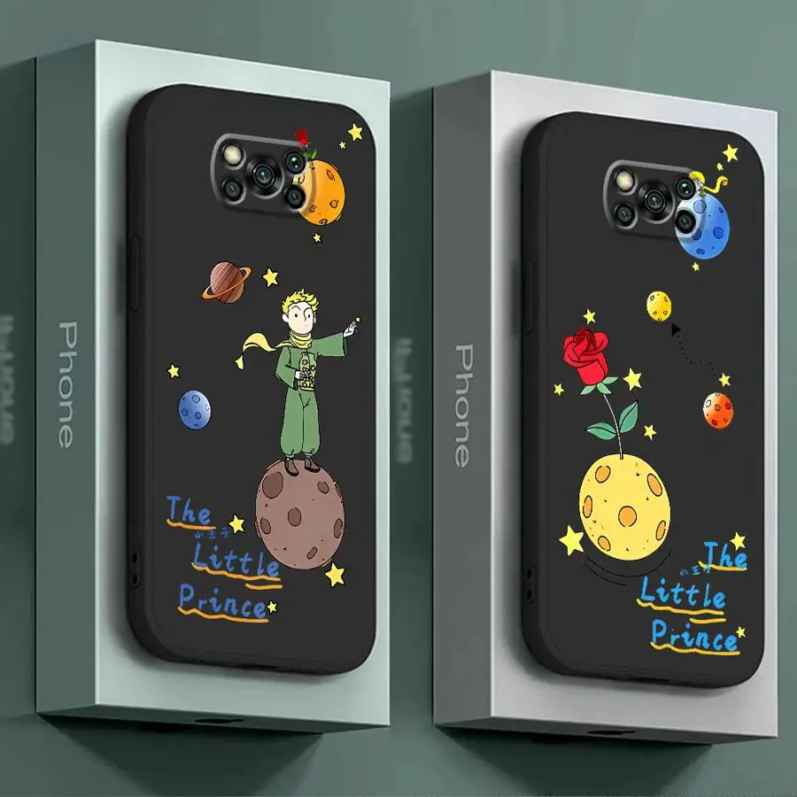 Little Prince Phone Case for Poco F1 F3 F4GT F5Pro X3 NFC Pro X4Pro5G X4GT X5 Pro5G M3 Pro 5G M4 Pro 5G M5s C40 C50 C51 C61