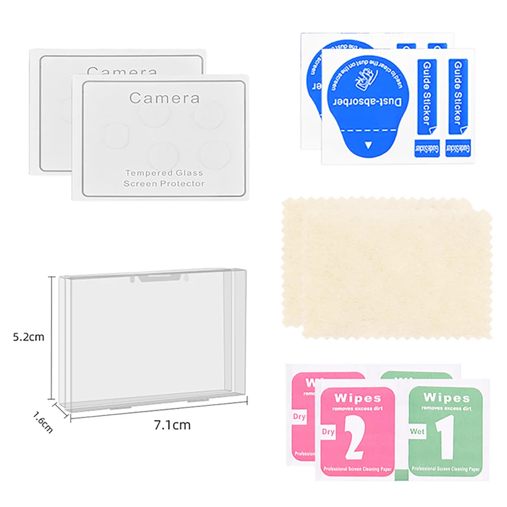 1/2 set di pellicole protettive per accessori per droni con pellicola temperata per obiettivo sensore fotocamera DJI Mini 3 Pro