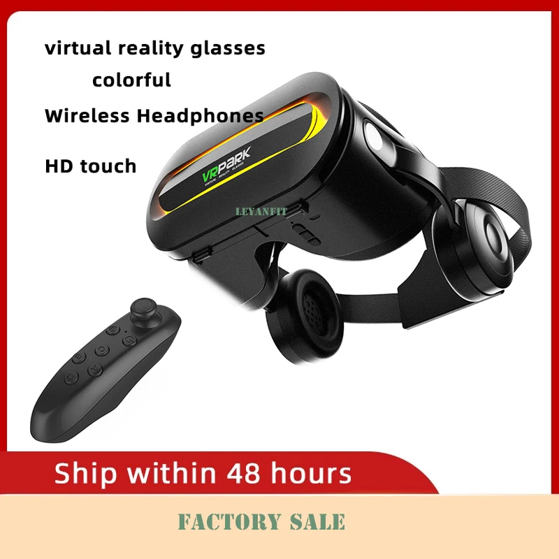 

VR 3D Headphone Glasses With Handle Panoramic 360 Virtual Reality Headset Videos Games Movies Smartphone Remote Control 3D Glass