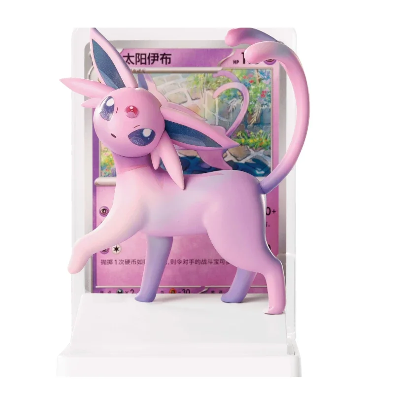 100 % Original PKM Trading Card Game Karten-Illustrationsfiguren-Sammlung Vol.3 Serie Eevee's Figurenset Sammeln Sie Überraschungsspielzeug