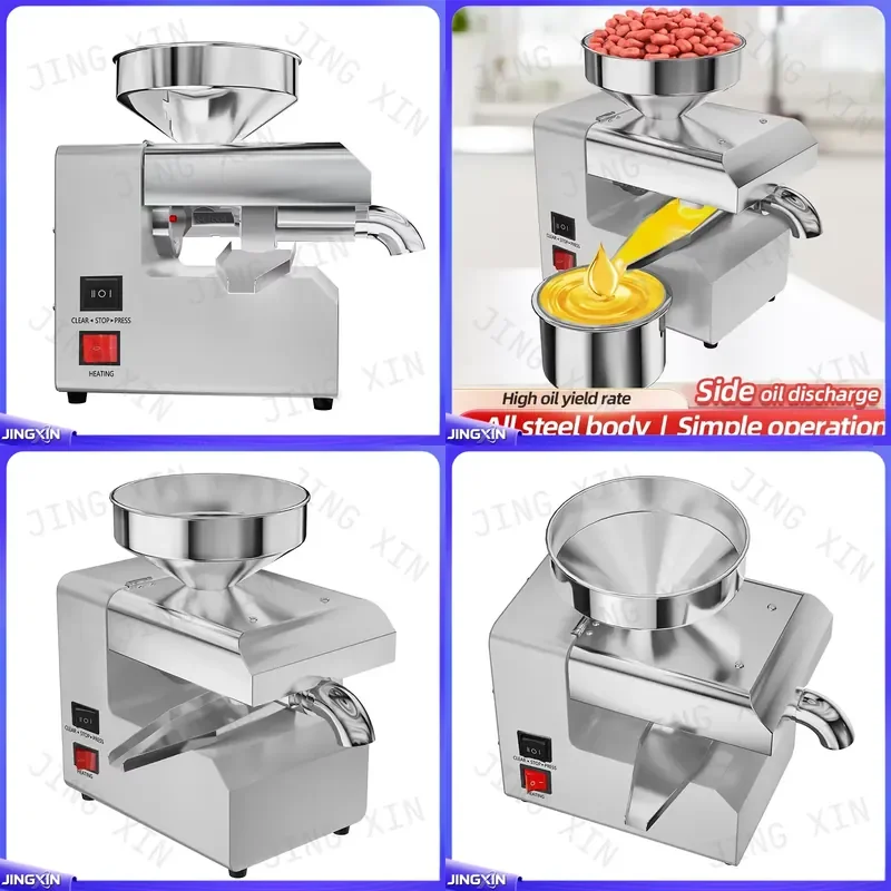 custom for R6 Oil Press Machine Home Use Cold Press for Nuts Seeds Avocado Coconut Almond Olive Juicer Extractor