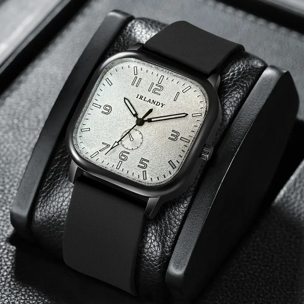 1pc new men's trendy, fashionable, sporty, versatile quartz watch Valentine's Day Easter Ramadan Halloween Christmas New Year's