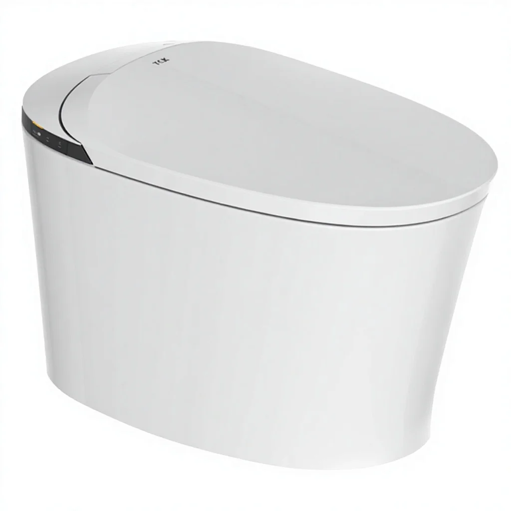 Smart Luxury Floor-Mounted Toilet, High-Tech Remote Control, Advanced Features for Modern Bathrooms
