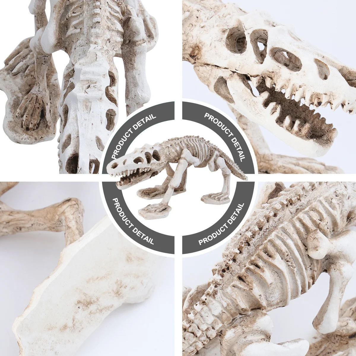 

Dinosaur Ornament Resin Handmade Hand-Painted Funny Landscape Decor Shelter for Aquarium Turtle Reptile Terrarium