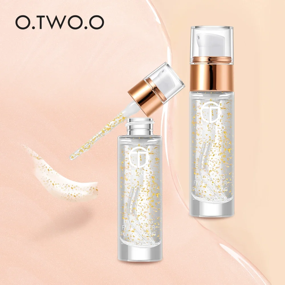 O.TWO.O or maquillage apprêt Pores invisibles Base Gel contrôle de l'huile hydratant éclaircir visage fond de teint crème avant le maquillage 20ml