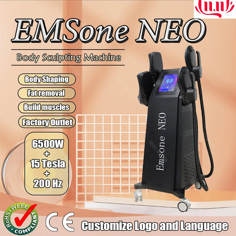 

New Body Shaping EMSone NEO Weight Loss and Muscle Enhancement 2024 6500W 200HZ Electromagnetic Field Technology Instrument