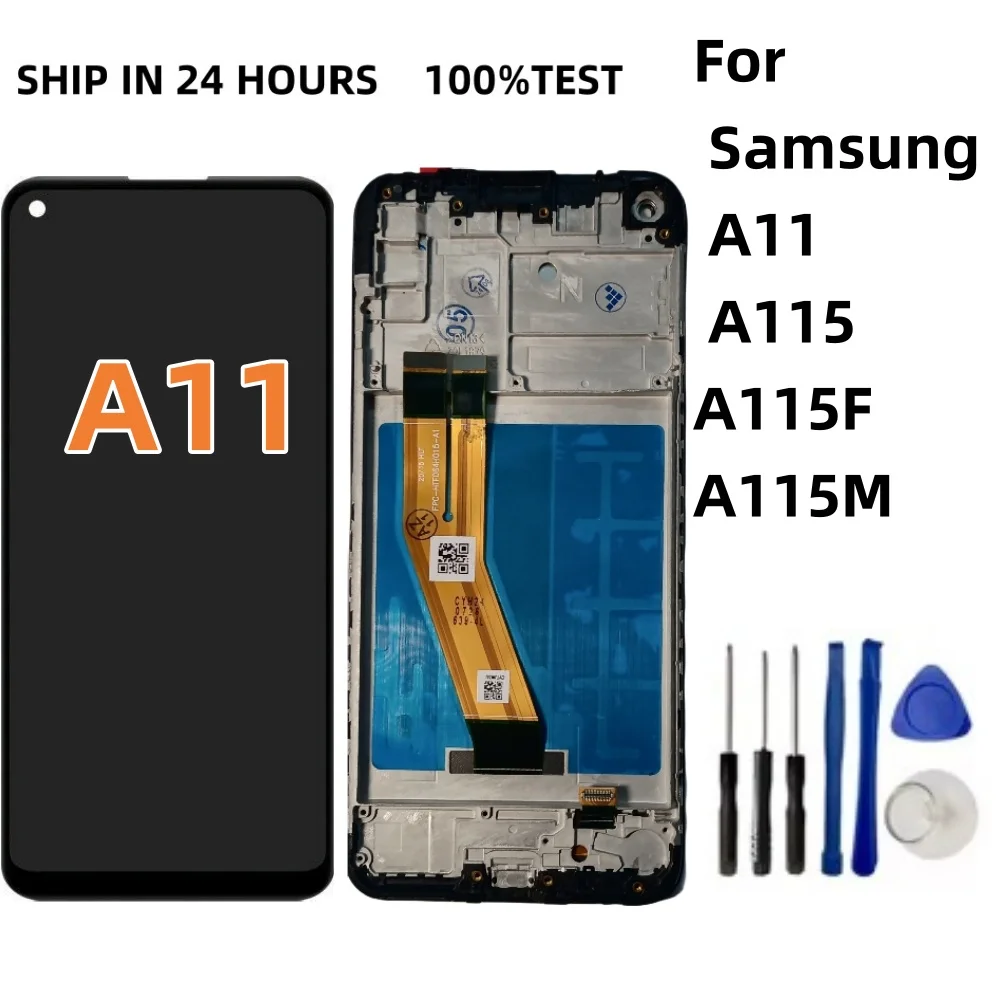 Новый ЖК-дисплей для Samsung Galaxy A11 ЖК-дисплей A115 A115F/DS A115F A115M, дигитайзер в сборе, сенсорный экран для Samsung A115 LCD