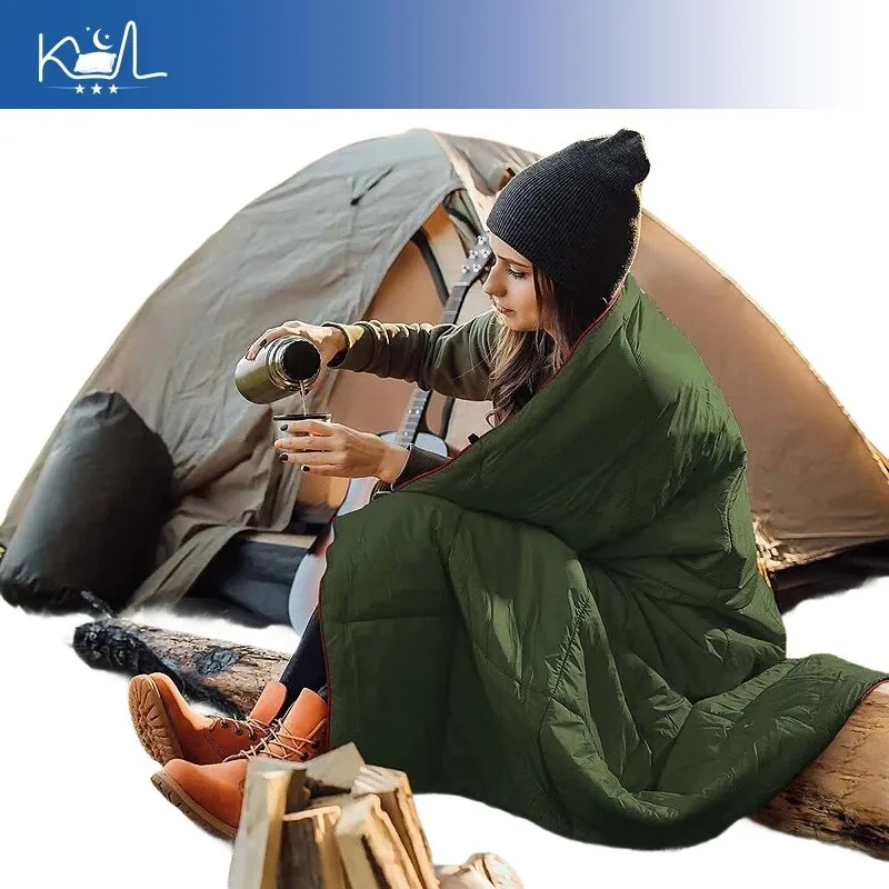 680g Travel Blanket Nylon Polyester Warm Cold Proof Winter Camping Mat For Adults Home Office Nap Floor Blanket Waterproof