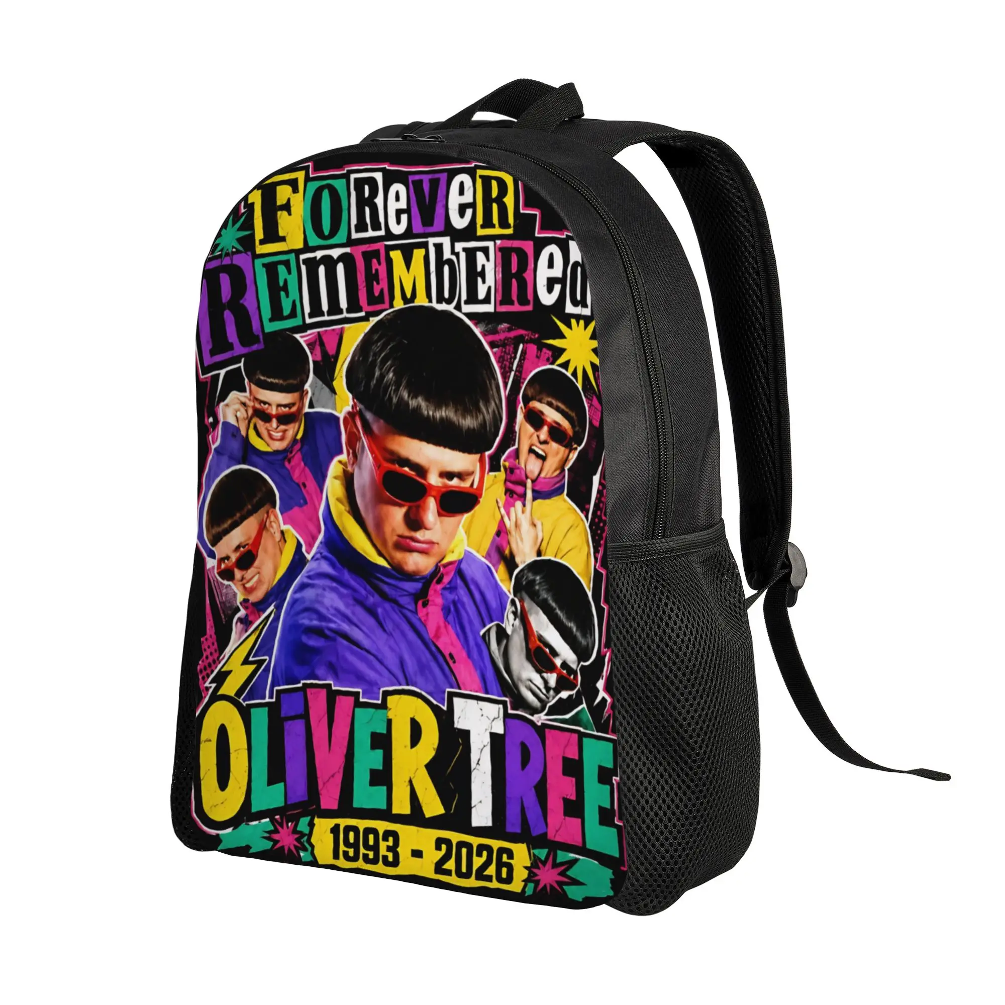 Oliver Tree Rest In Peace 1993 to 2026 Memorial Backpack Cool High School Work Daypack  Laptop Computer Shoulder Bag Sports